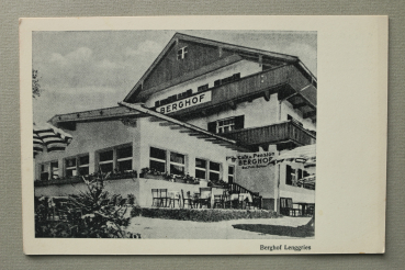 AK Lenggries / 1920-1940 / Berghof Lenggries / Cafe und Pension Berghof